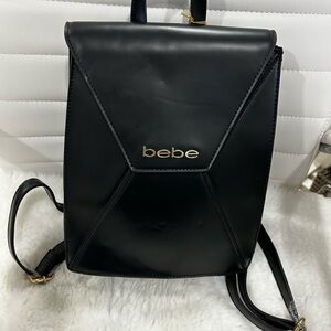 Y2K Bebe Elegant Black Backpack